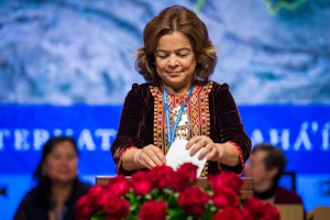 A delegate from Turkmenistan